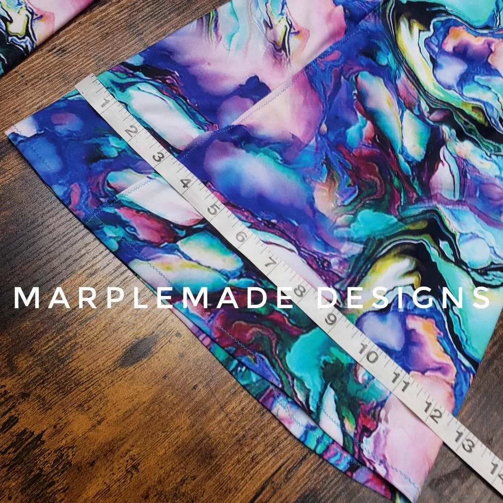 NWT* Xs/ X Long 24x35 flares💜 MarpleMade Designs  super soft yoga, low rise, - Picture 8 of 16